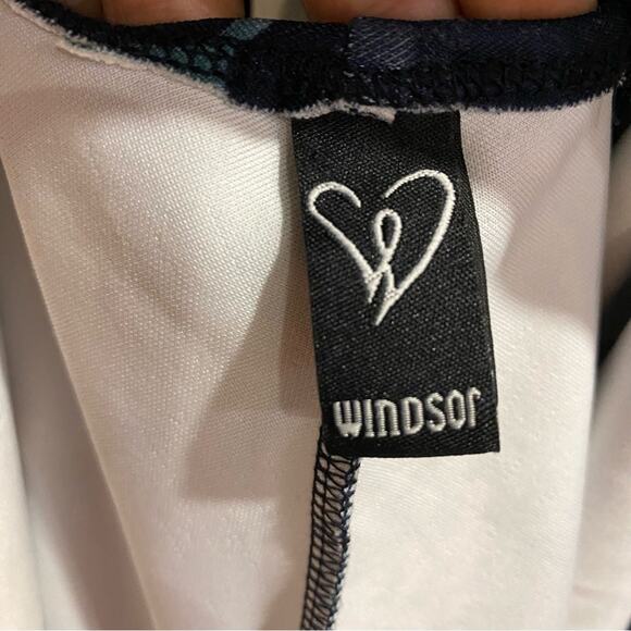 Windsor Blue Floral Skater Dress Sz M - Picture 4 of 10